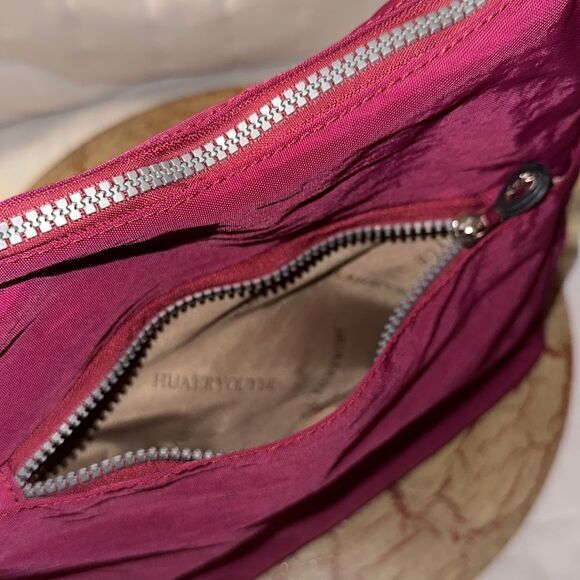 HUAERYOUYUE Burgundy Gray Nylon Crossbody Bag - Picture 7 of 14